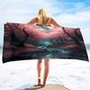 Cherry Blossoms Flowers Microfiber Oversized Beach Towels,Super Absorbent Sand Proof Towel Quick Fast Dry Thin Towels Blanket