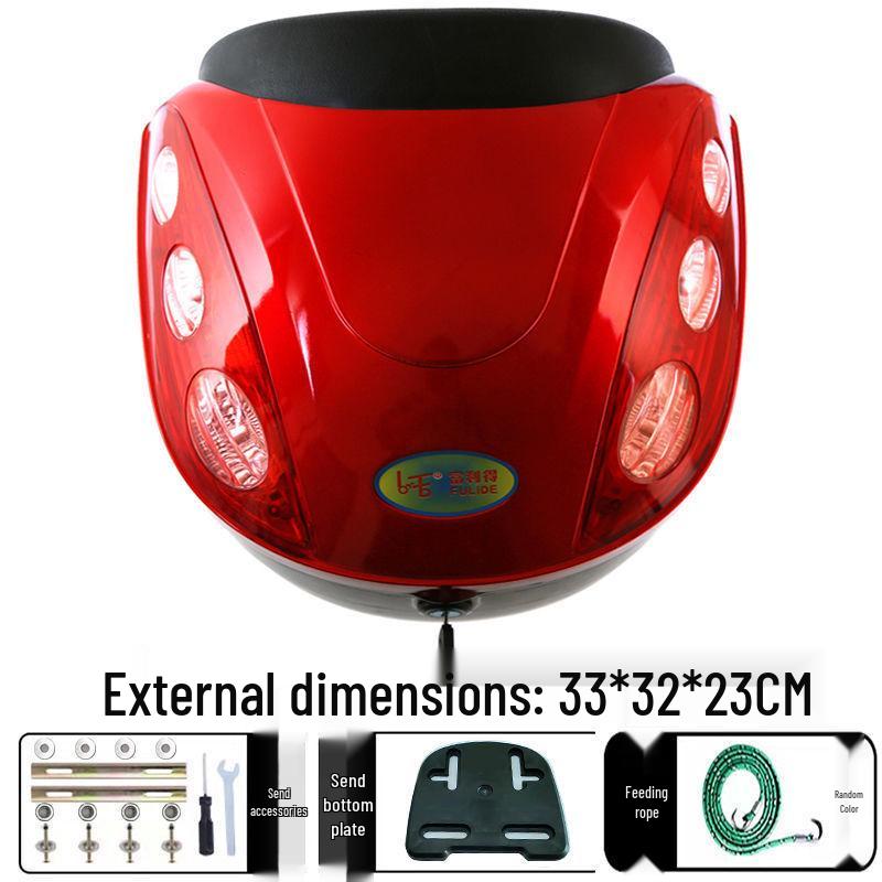 Universal Electric Vehicle Trunk & Storage Box for Motorcycles and Scooters