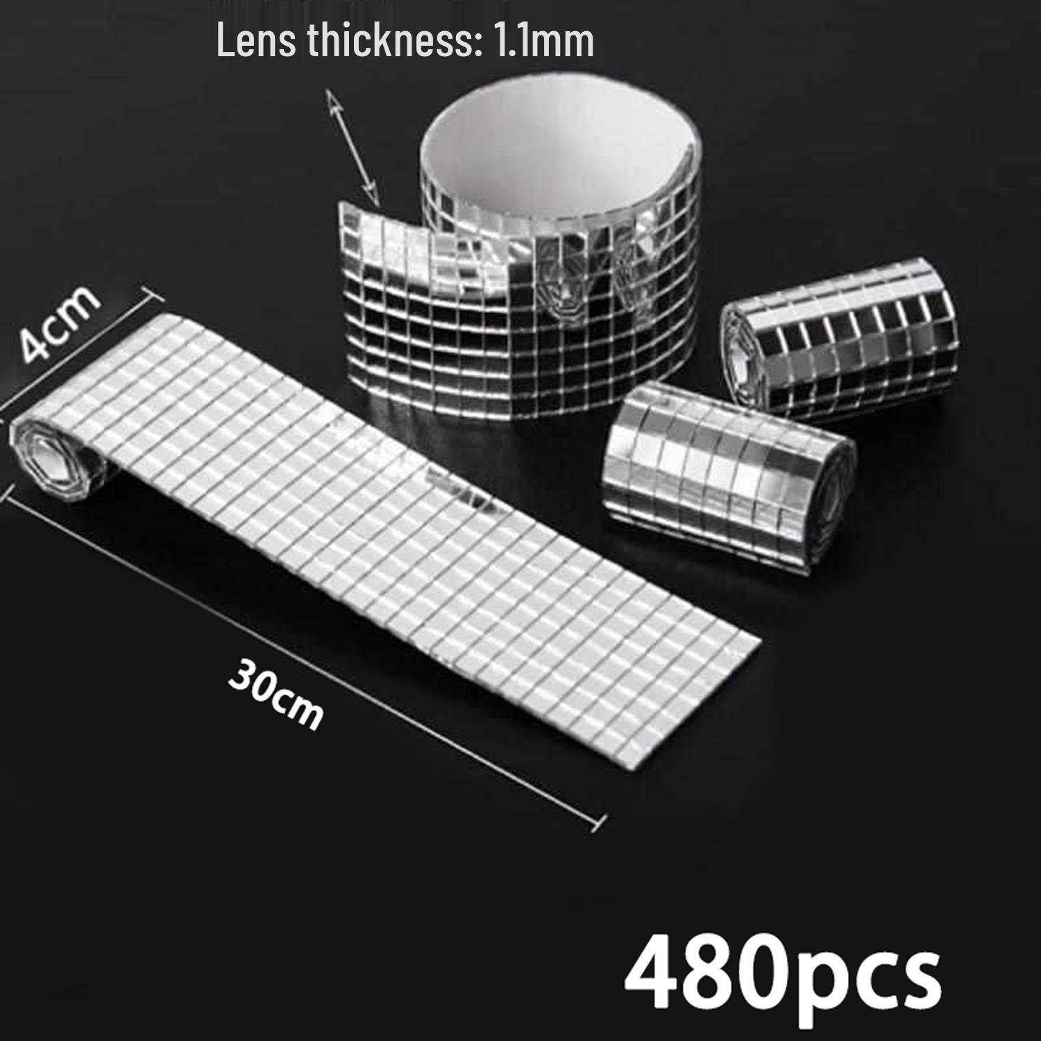 

Self-Adhesive Mosaic Glass Wall Mirror Sticker - Waterproof Decorative Frame for DIY Bathroom Projects. 1 piece