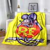 Rat Fink Power Flannel Blanket Soft All-Season Throw, Design for Camping, Car Travel, Hiking Sofa, Bed, Office Perfect Gift for Parties