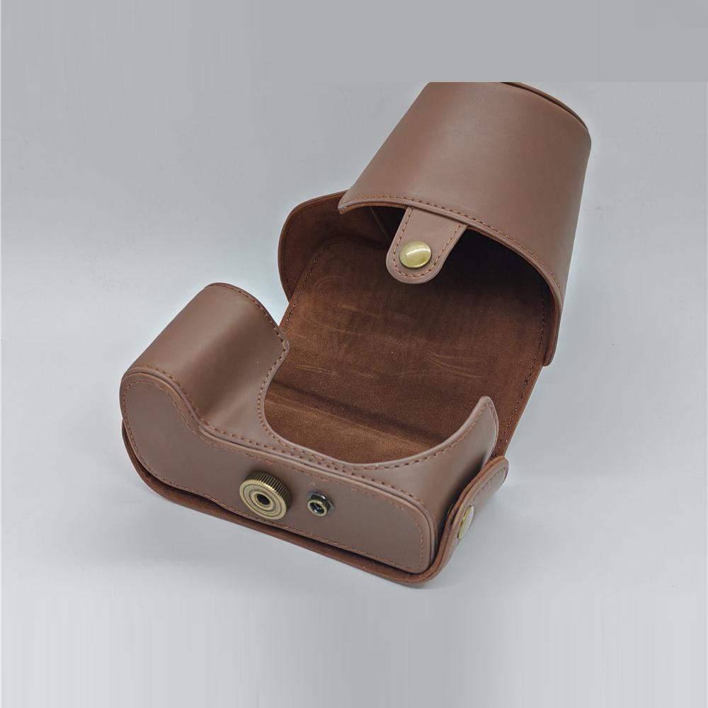 PU Leder Kameratasche für Canon PowerShot SX50HS SX50 Vollständige Abdeckung mit Riemen