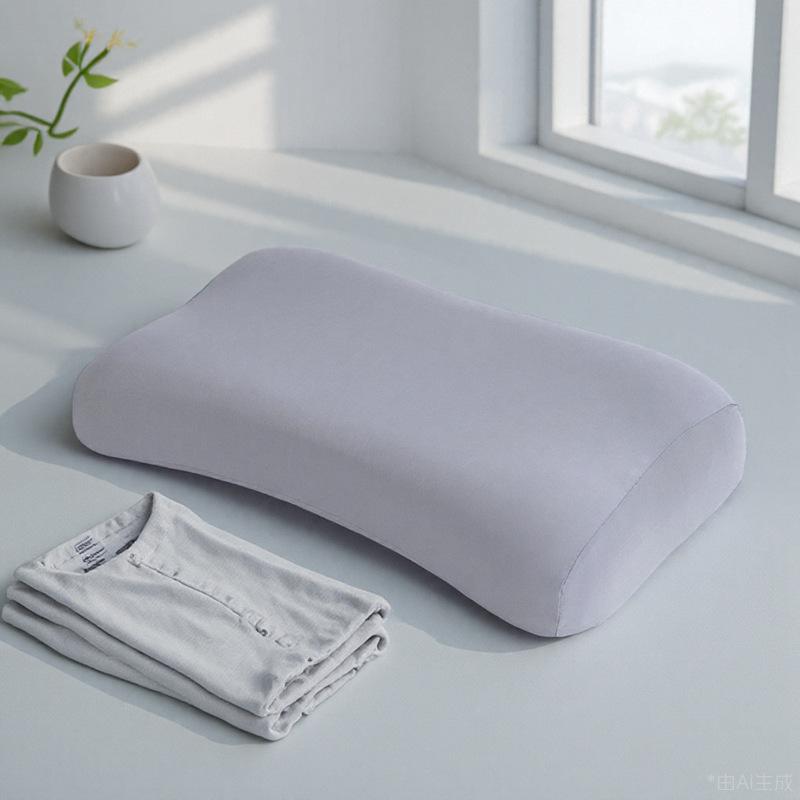 Soft Pressing Cervical Spine Memory Pillow Pillow Neck Type A Cervical Spine Special Memory Foam Ice Silk Bread Pillow