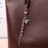 Korean Ins Style Spotted Star Tassel Keychain Y2K Metal Keyring Sweet Cool Key Holder For Women Bag Pendant Hanging Decoration