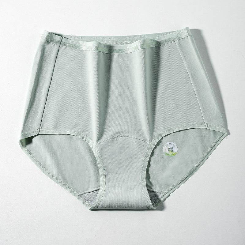 Women's Spring 7A Antibacterial Extension Cotton High Waist Underwear