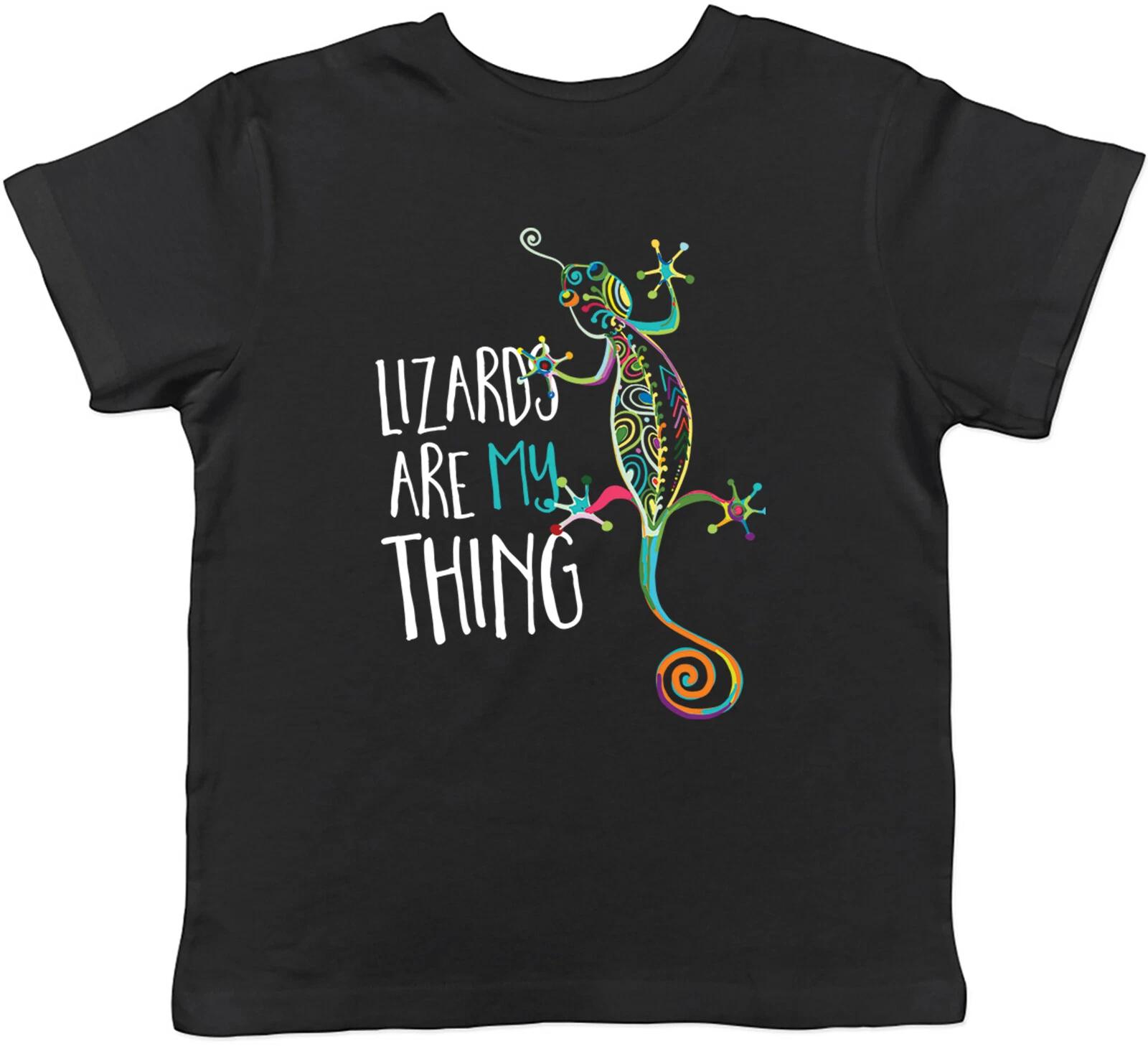 Lizards are my Thing Kids T-Shirt Gecko Iguana Chameleon Childrens Boys Girls 150