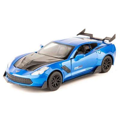 Model auta Corvette ZR1 v měřítku 1/32 se simulací zvuku a osvětlení Reverzní hračka k narozeninám