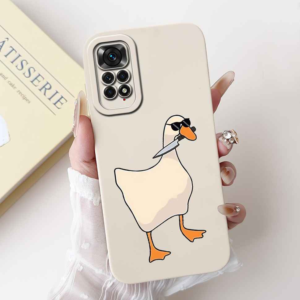 Cute Girl Cover For Xiaomi Redmi Note 11 Pro 4G Casing Soft Silicone Fundas Case For Redmi Note 11 Note11 Pro Cover Coque