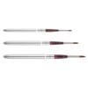 Kolinsky Travel Watercolor Brushes Sable Hair Round Watercolor Paint Brushes Set of 3 Portable Compact Artist Brushes with Pocket Protective Case for