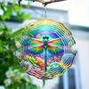 Metall Windspiel Lebhaftes Libellen Design Bunte Gartendekoration Kein Strom Benötigt Perfektes Geschenk für Muttertag Geburtstage Einweihung