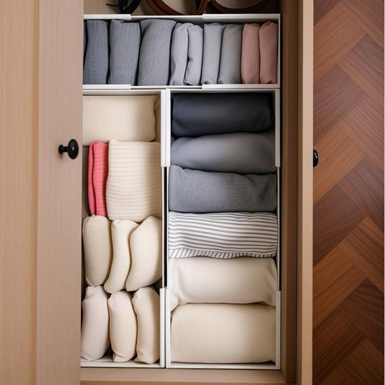 Expandable Storage Box Drawer Organizer with Dual Handles Adjustable 11"-20" Drawer Divider Storage Box for Bedroom Kitchen Closet