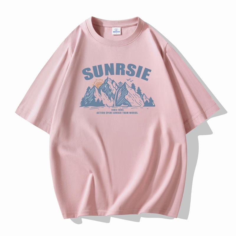 QICED Sommer kortermet t-skjorte herre trendy skjorte med o-hals