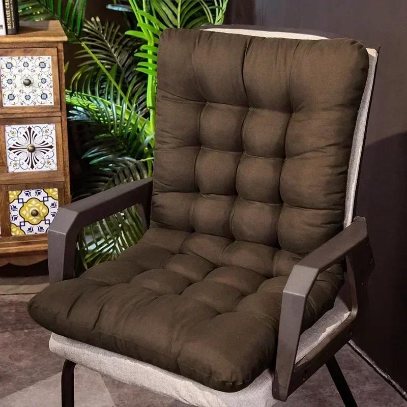 

Solid Cushion Soft Comfortable Reclining Chair Cushion Outdoor Garden Chair Cushions High-Backed Chair Pads Lounger Cushion 45x85cm коричневый