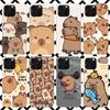 Funny Capybara Cartoon Animal Phone Case for iPhone 17 Air 16 16E 15 14 Plus 13 Mini 12 11 Pro Max 7 8 + SE 2020 Soft Cover Fund