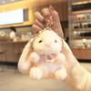 Net Red 4-inch Rabbit Plush Scarf Keychain Pendant
