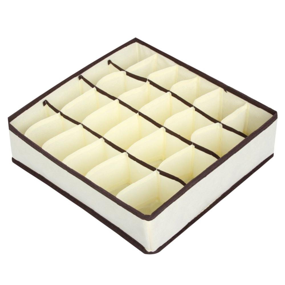 Clothes Ties Underwear Storage Organizer Foldable Large Capacity Drawers Clothes Organizer Compartments 24-Grid