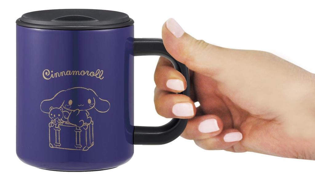 Skater Stainless Steel Mug with Vacuum Double Cinnamoroll and Sanrio Lid, Insulated, Walled, Design, 330ml, STMG4N-A
