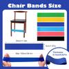 6 PCS Chair Bands With Fidgety Feet Colorful Chair Fidget Bands Desks Stretch Foot Band for ADHD Sensory Flexible Band Classroom Home Chair Fidget