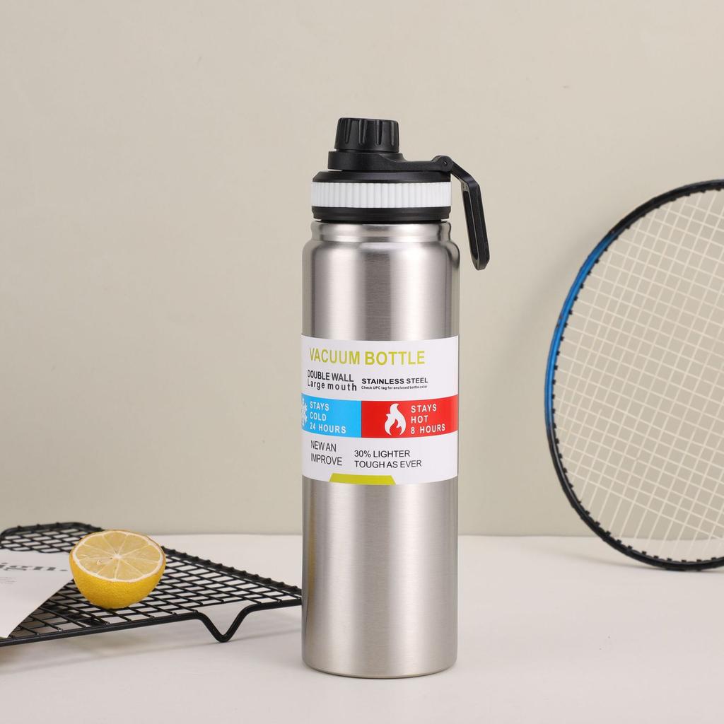 Stainless Steel Thermal Cup 600ML 800ML 1000ML Thermos Bottle Keeps Cold and Heat Thermal Mug Sports Insulated Cup Vacuum Flask