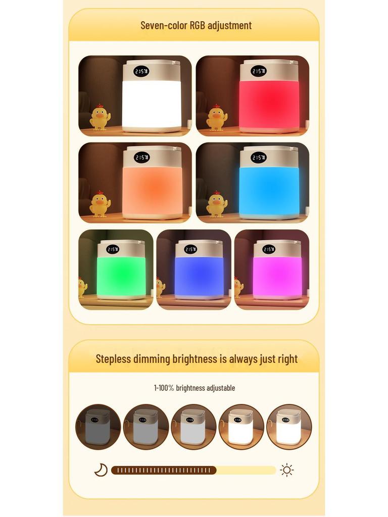 LED Night Light with Remote - Baby Sleep & Eye Protection Bedside Lamp for Breastfeeding & Children's Room