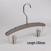 Acrylic Transparent Hangers with Black and Gunmetal Hooks for Women's and Men's Clothing