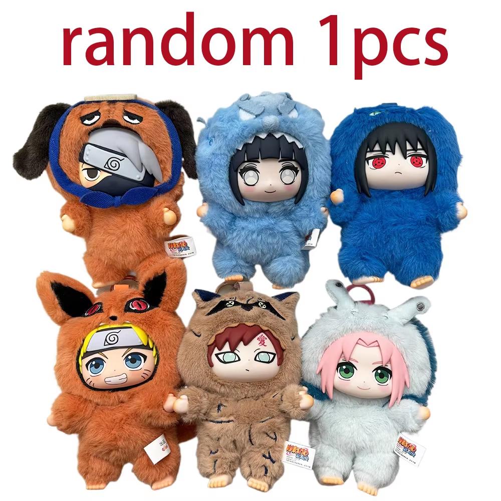 Toptoy Shippuden Beast Party Series Plush-Like Texture Vinyl Figure Blind Box Chibi Kakashi Sasuke Hinata Collectible