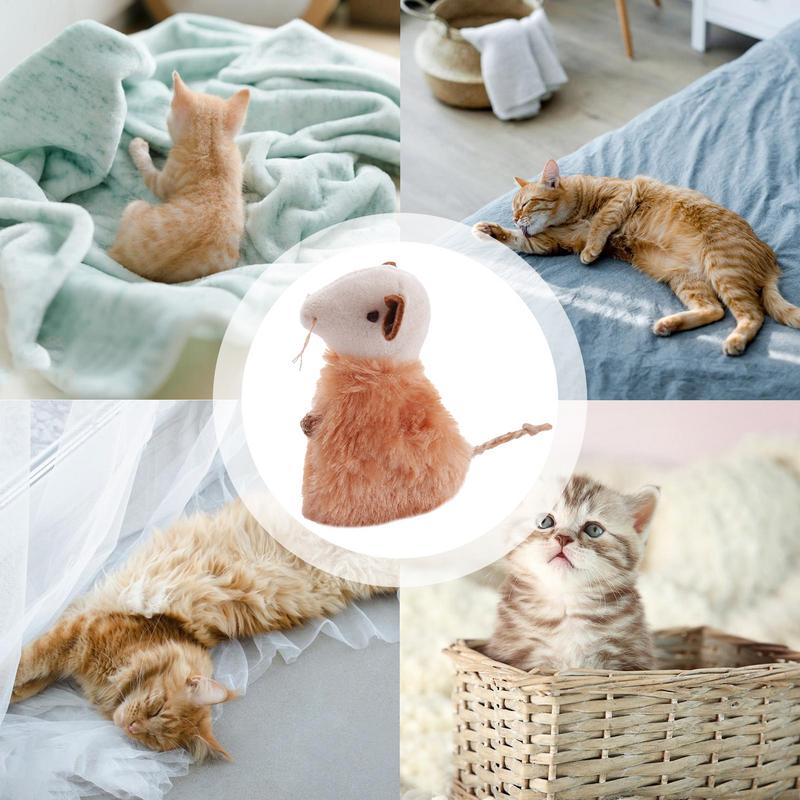 Toy Mice For Cats Cute Cat Toy Plush With Catnips Cat Interactive Toy Flexible Cat Teaser Toy Cat Enrichment Toys For Indoor