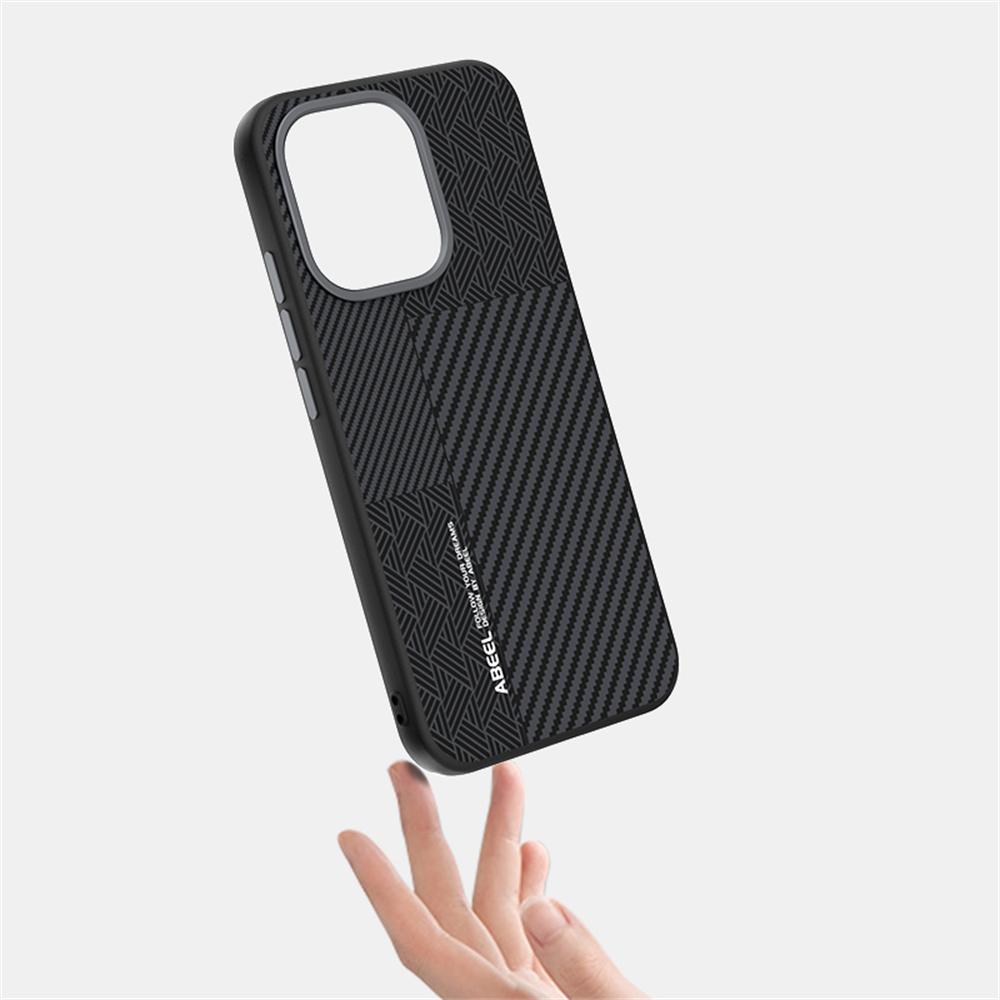 ABEEL Для Oppo Reno15 Pro Max 5G (Глобальний)/Reno15 Pro 5G (Китай) Магнітний Чохол ПК + ТПУ + Алюмінієвий Сплав + ПУ Шкіра Тонка Задня Кришка для Телефону