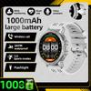 1000mAh Large Capacity Battery Smartwatch Men Outdoor Flashlight Bluetooth Call 3ATM Waterproof Sport Fitness Watches New