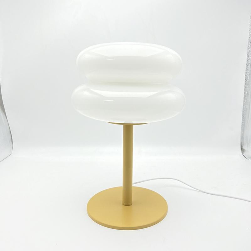 Ltalian Designer Home Decoration Glass Night Light Bedside Lamp Decoration for Bedroom Led Lights Table Desk Usb Aesthetic Room