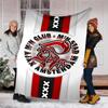1pc Ajax FC Theme Blanket - Digital Print, Polyester, Cozy for All Seasons, Perfect for Outdoor, and Travel