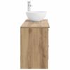 Bathroom Furniture Set 2 Pcs Artisan Oak Wood Based Material