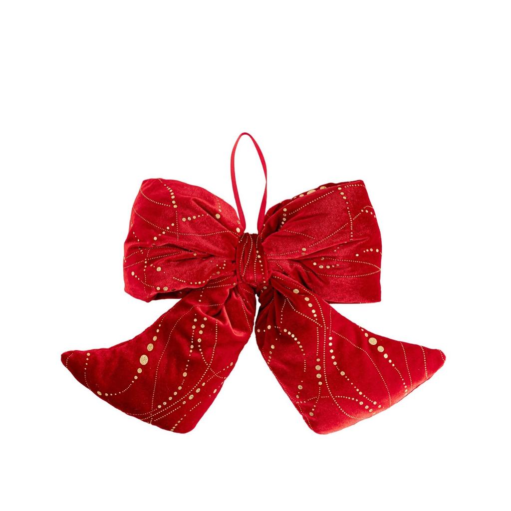 Christmas Decorative Pendant, Bow Pendant, Plush Bow, Festive Party Decorative Pendant, Bow(S/M/L)