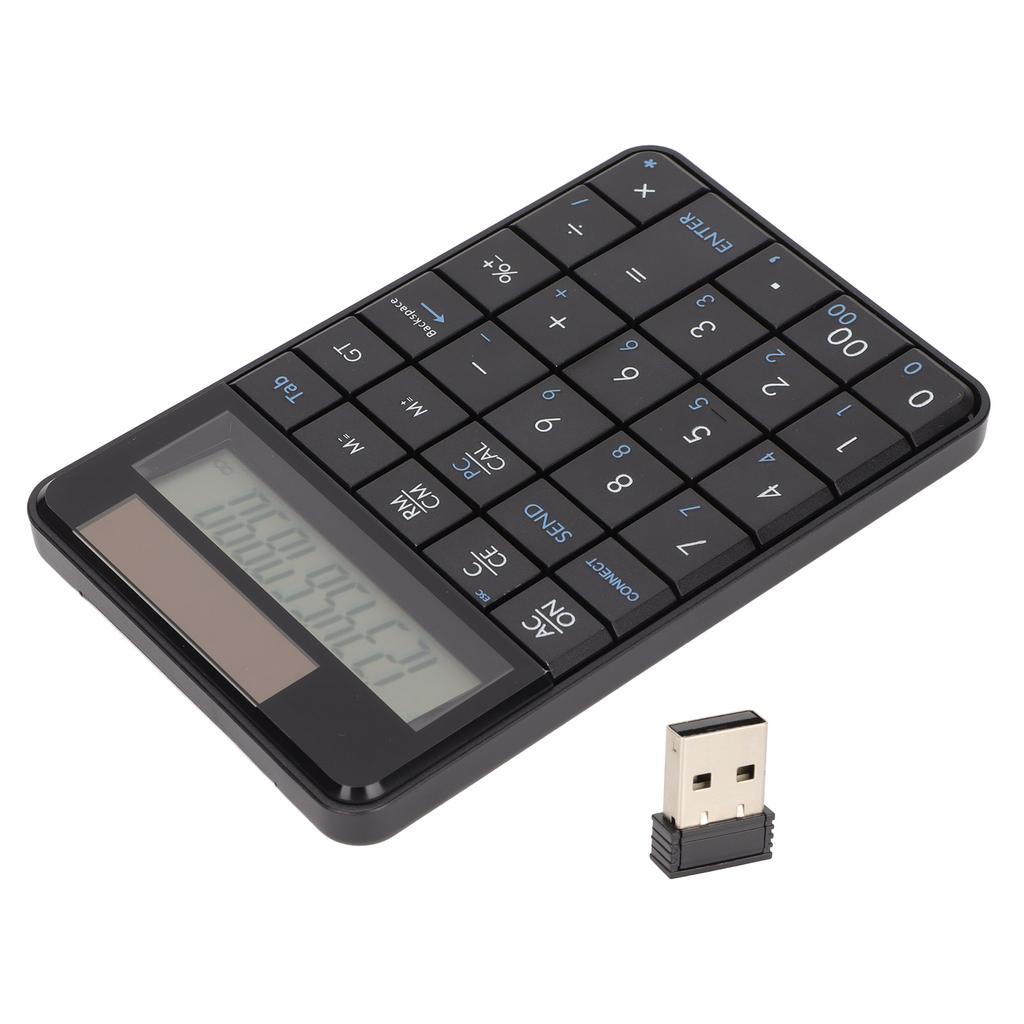 Calculator Number Pad Calculator Function 29 Keys 2.4GHz Wireless USB Plug and Play Ergonomic Design Wireless Number Pad