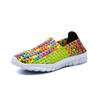 Scarpe da Spiaggia Estive da Ragazza con Treccia Pigre da Donna Colore Rosa Blu Intrecciate Casual Morbide Slip-on Scarpe Basse da Esterno Sneakers