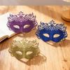 Breathable Half Face Role Play Mask Integrated Crowns And Sparkling Powder Effect For Themed Parties Cosplay Event
