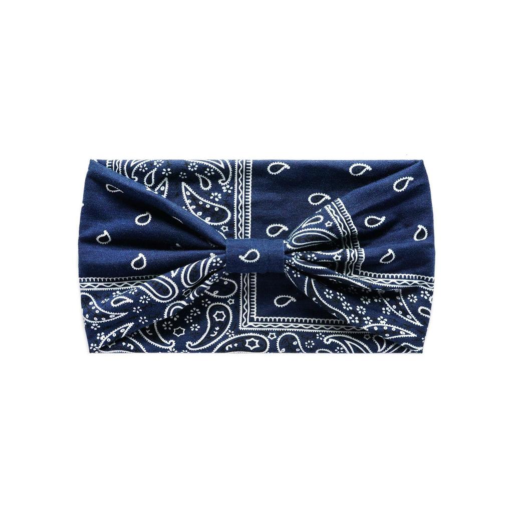 Women's European Bohemian-Style Cashew Flower Print Elastic Sports Headband