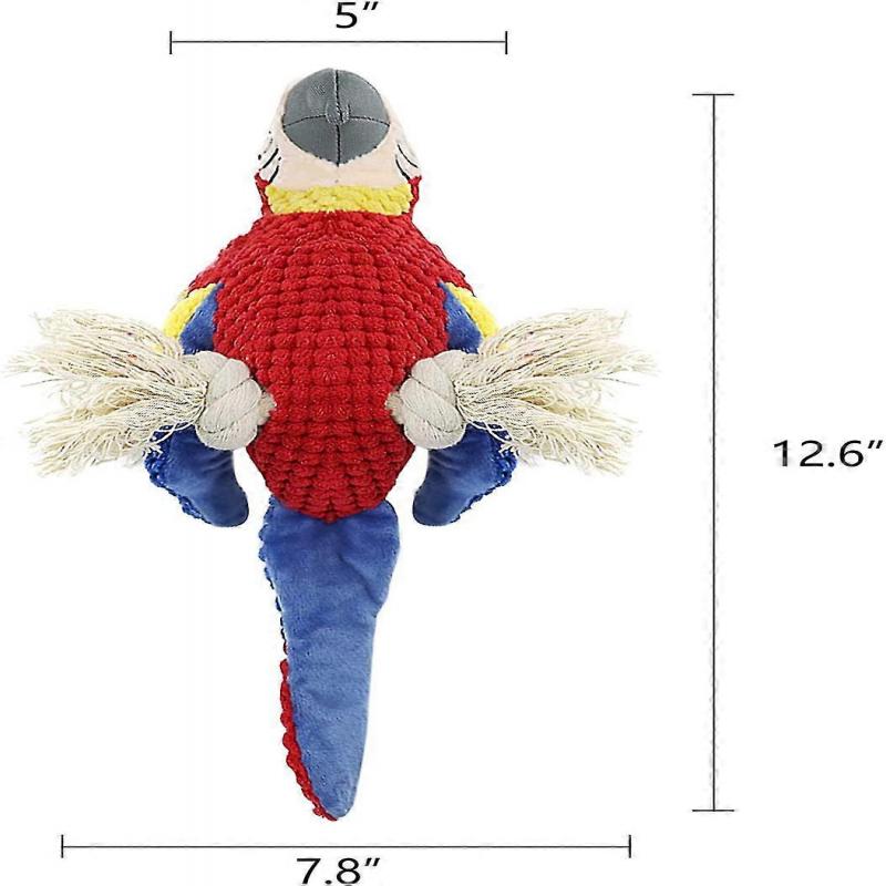 Dog Toys Plush Toys With Crinkle Paper Rope Squeaky Chew Toys For Large And Medium Dogs