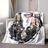 1Pc Demon Slayer Group Portrait Blanket Soft And Comfortable Casual Warm Camping Travel Christmas Halloween Xmas Gift M928404