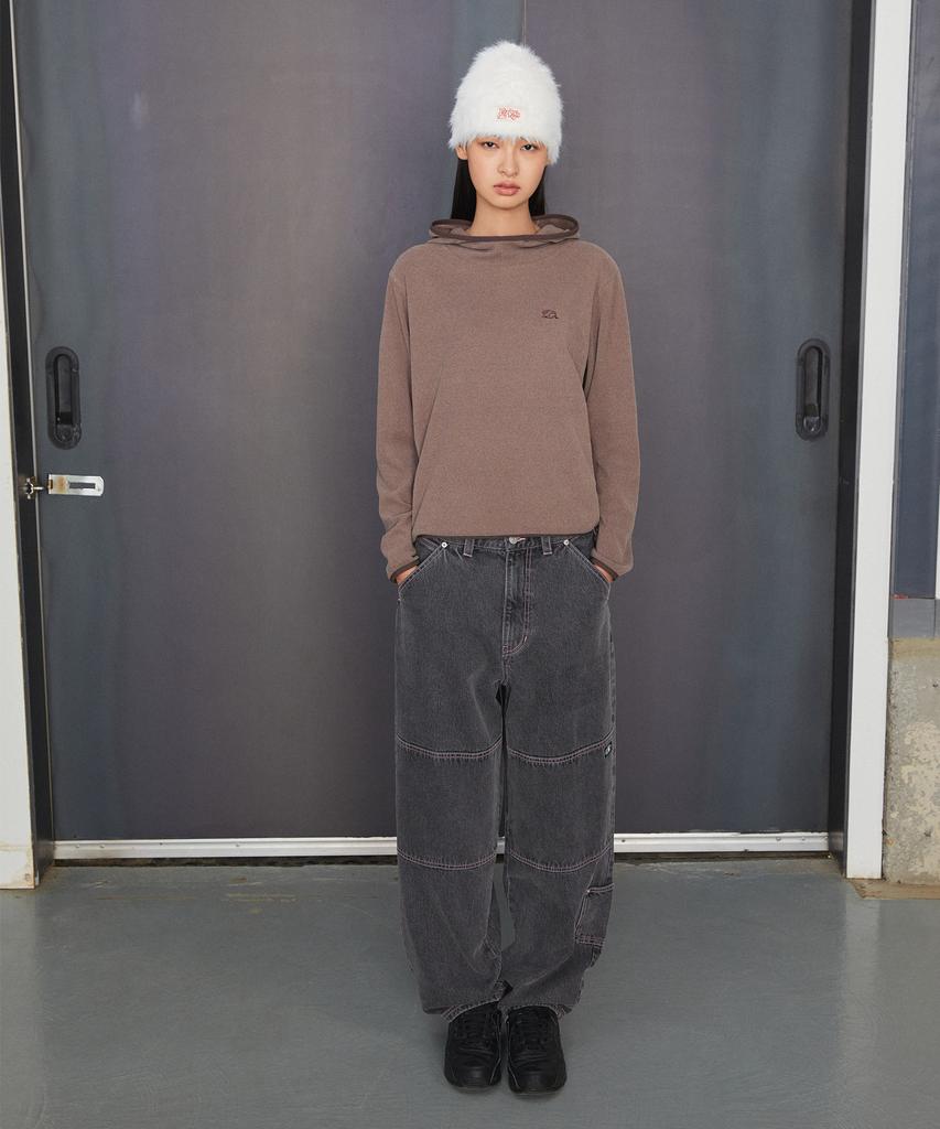 LMC Cntrst St Double Knee Denim Pants Gray