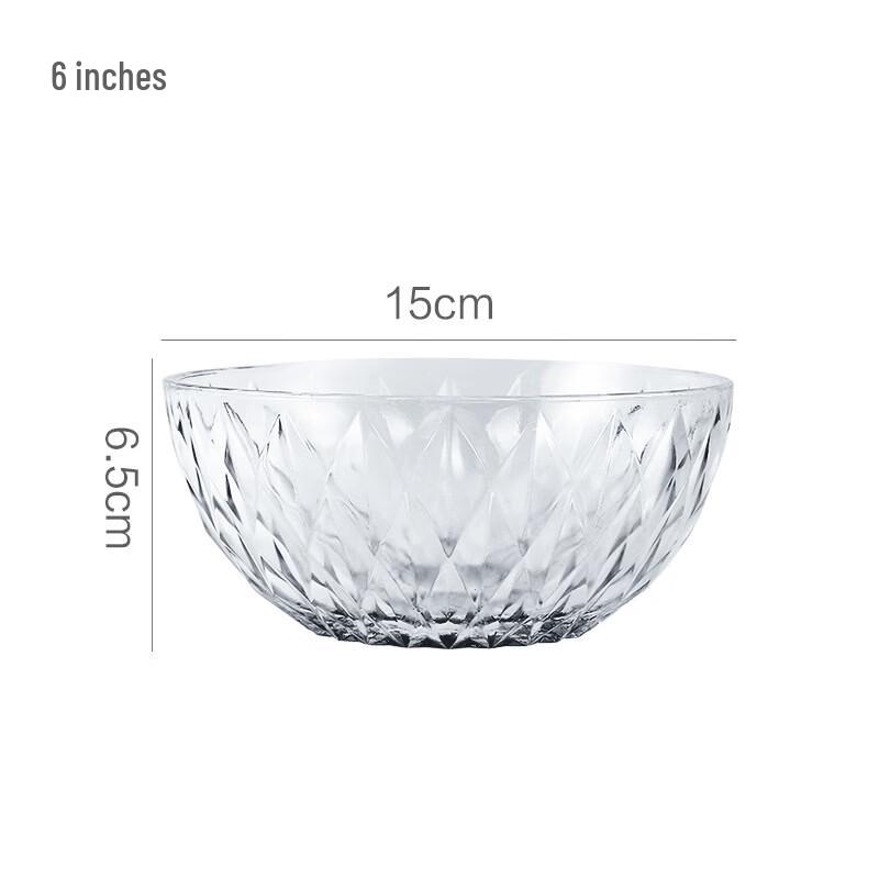 Жаропрочная стеклянная салатница