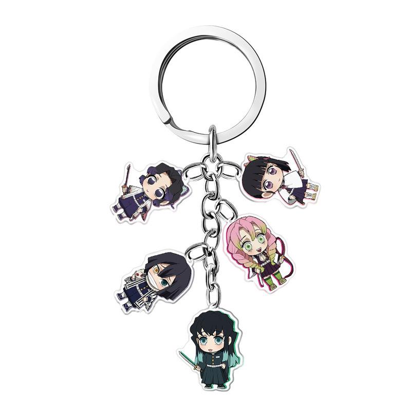 Anime Demon Slayer Acrylic Keychain Transparent Charm Manufacturer Direct Supply Multiple Styles Bulk Custom Beautiful Design