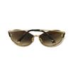 Used Daisy Butterfly Oval with Gold Plated LV Logo in Acetate Brown Gradient (12564 Z0262U 7968) from Japan AUTHENTIC