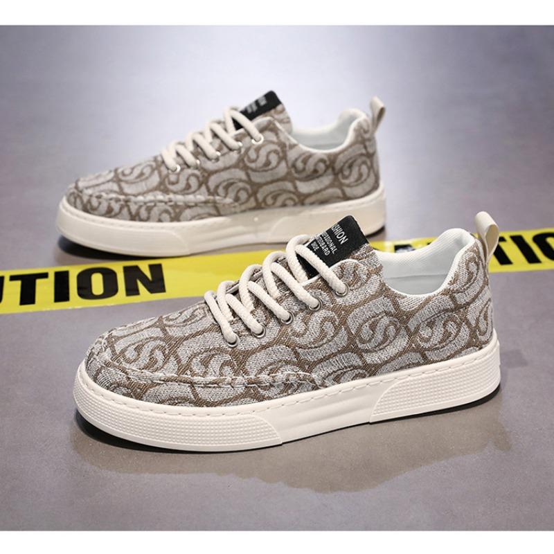 

Мужская обувь Дышащая парусиновая обувь Спортивная обувь на толстой подошве Повседневная обувь Обувь для сноуборда 44 бежевый