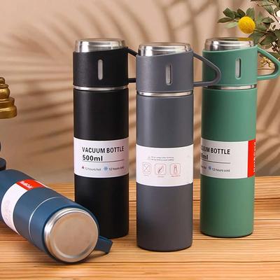 1set-Vacuum Bottle Set, Business Stainless Steel Vacuum Insulated Bottle, Coffee Hot and Cold Drink Insulated Cup