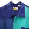 creative edge 90s Silk Old By color Short sleeve shirt XL Emerald green Men's Used