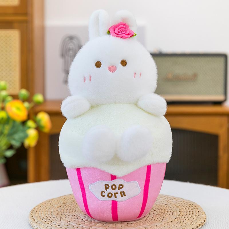New Cute Rabbit Doll Plush Toy Hug Bucket Capybara Doll Backpack Girl Parent-child Birthday Gift