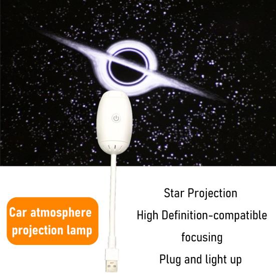 Starry Sky Projector Lamp Touch Control 2-in-1 Night Light USB Powered Adjustable Brightness Projection Light for Bedroom Car And Kids Gift