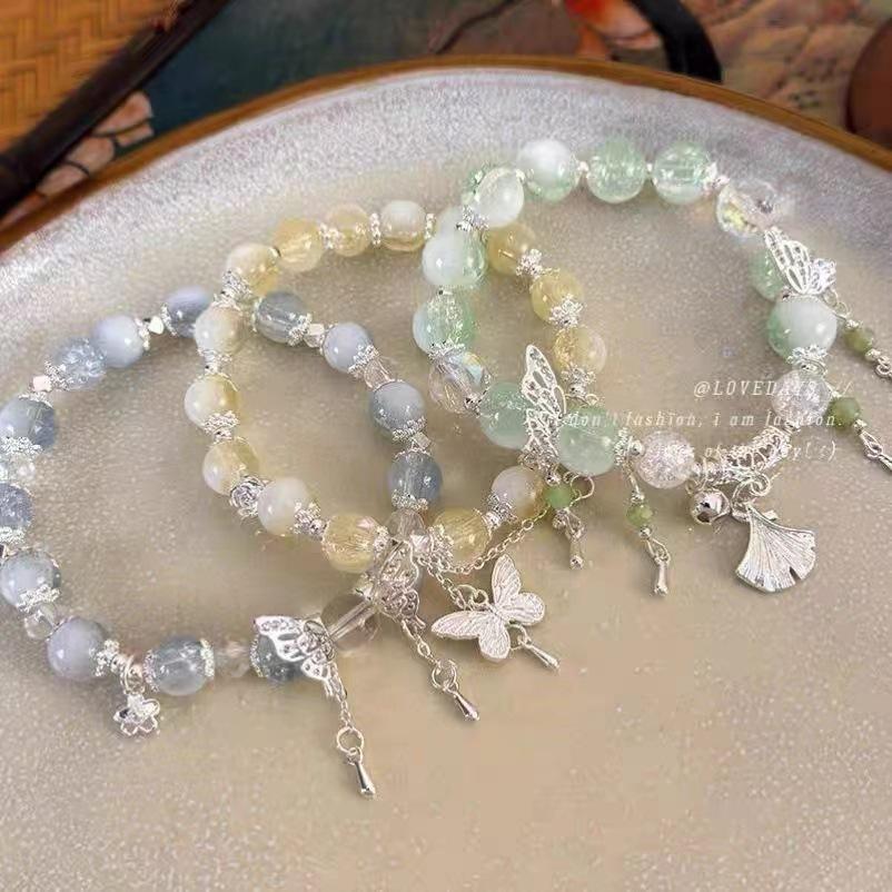 Alloy Summer Unique Womens Bracelet With Butterfly Tassel New Fashion Chinese