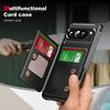 For Google Pixel 10 Pro XL Case Card Slot Kickstand Leather + TPU Reinforced Corner Phone Cover