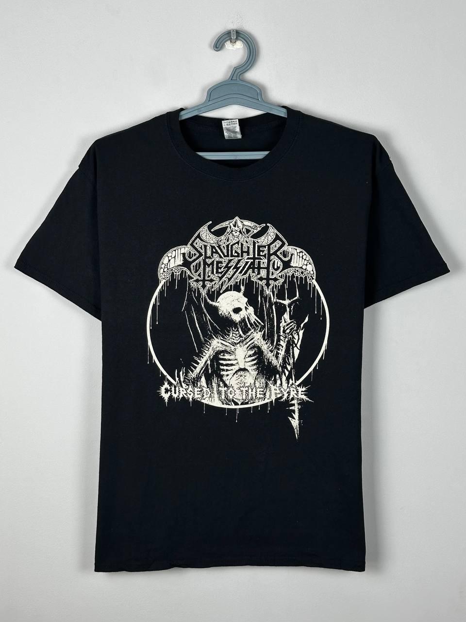 Slaughter Messiah Cursed To The Pyre Hardcore Band T Shirt Size L Unisex T-Shirt L